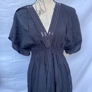 Elegant Black V-Neck blouse